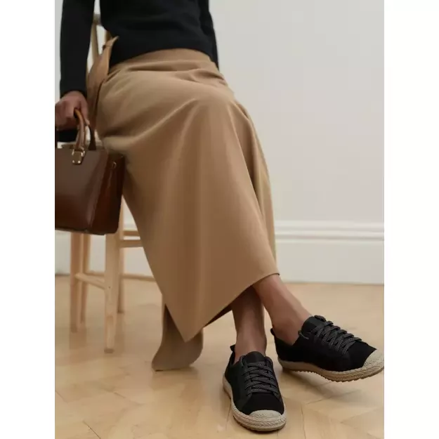 Moteriški kedai - espadrilės Noir Lace juodi