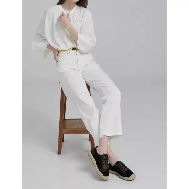 Moteriški kedai - espadrilės Noir Lace juodi