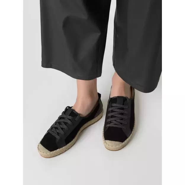 Moteriški kedai - espadrilės Noir Lace juodi