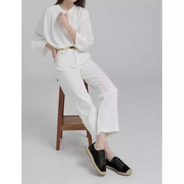 Moteriški kedai - espadrilės Noir Lace juodi