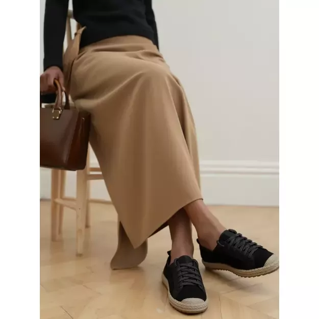 Moteriški kedai - espadrilės Noir Lace juodi